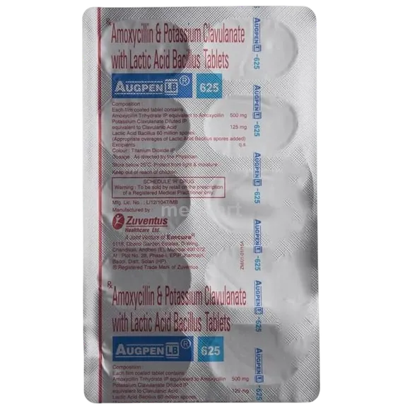 augpen lb 625 tablet 10's
